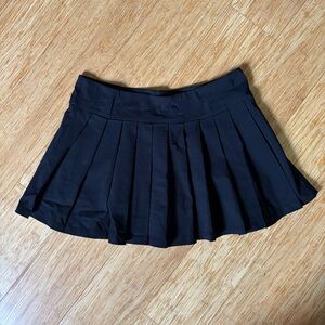 Black Mini Skort Pleated Sincerely Jules
